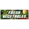 Signmission FRESH VEGETABLES BANNER SIGN produce farm farmer market picked veg organic B-72 Fresh Vegetables - alternate 1